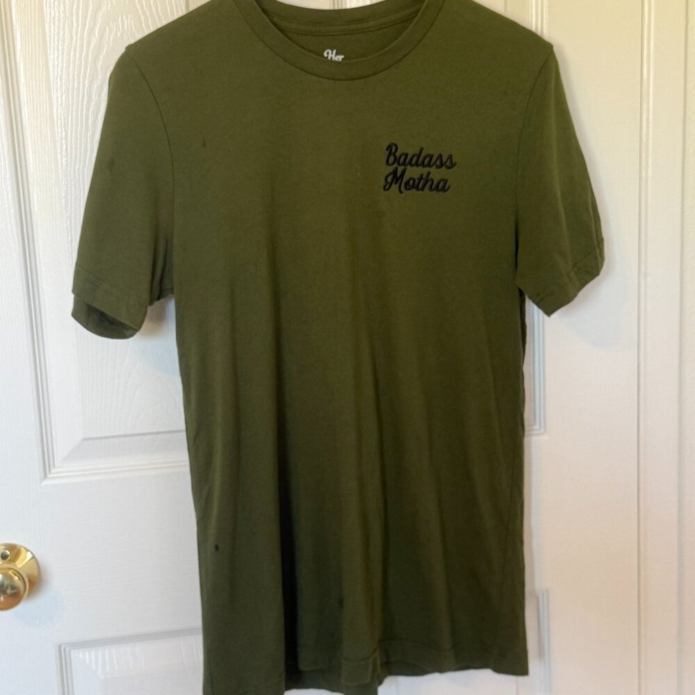 "Badass Motha" Green Shirt